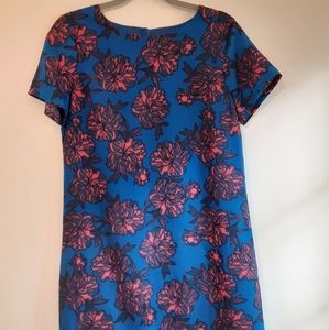 J Crew Blue Floral Dress Size 6